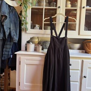 Anthropologie Black Strapless Dress